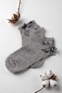XGRİ POLO Fiyonklu Kadın Patik Çorap (36-40) 9021-1