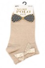 XGRİ POLO Fiyonklu Kadın Patik Çorap (36-40) 9021-2