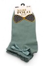 XGRİ POLO Fiyonklu Kadın Patik Çorap (36-40) 9021-4