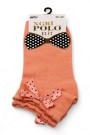 XGRİ POLO Fiyonklu Kadın Patik Çorap (36-40) 9021-5