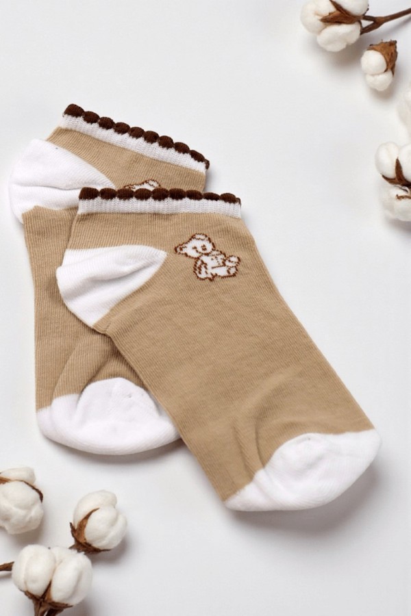 Dikişsiz Burun Kadın Patik Çorap (36-40) 9022-3