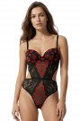 Tılsım Desenli Destekli Bodysuit 3502-1