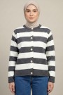 Çizgili Triko Ceket 2019-3