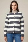 Çizgili Triko Ceket 2019-3