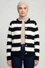 Çizgili Triko Ceket 2019-4
