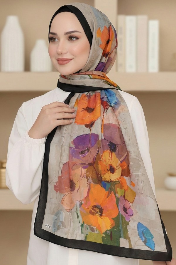 Organik Pamuk Soft Şal 6014-3