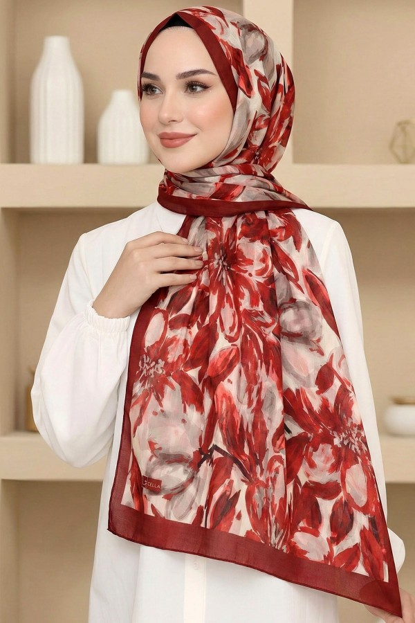 Organik Pamuk Vual Şal 6016-2