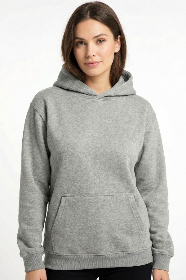 Baskılı Kapşonlu Sweatshirt 5403-2