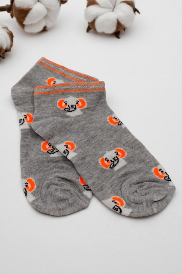 XGRİ POLO Kadın Patik Çorap (36-40) 9026-4