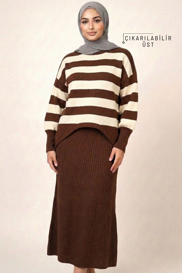 Kadın Triko Elbise 5601-8