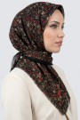 Desenli Flamlı Eşarp 6513-1