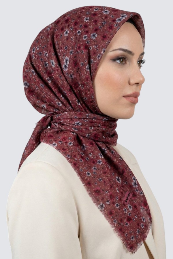 Desenli Flamlı Eşarp 6513-5