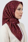 Desenli Flamlı Eşarp 6513-8