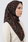 Desenli Flamlı Eşarp 6513-12
