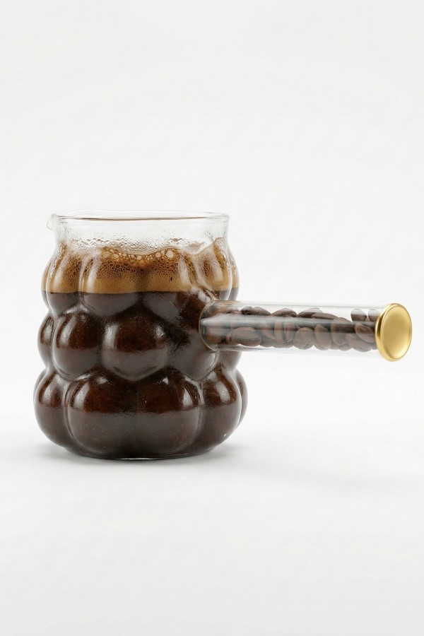 İnter Life Kulplu Cam Cezve