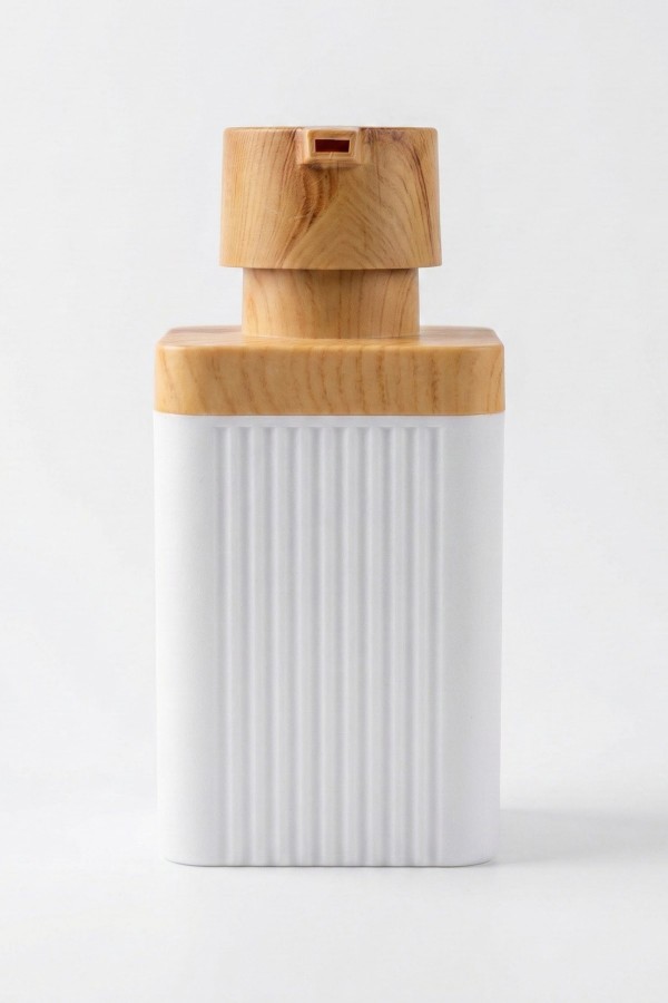 Maxel Mimoza Çizgili Sıvı Sabunluk Beyaz