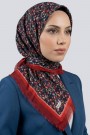 Desenli Flamlı Eşarp  6508-6