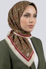 Desenli Flamlı Eşarp  6508-8