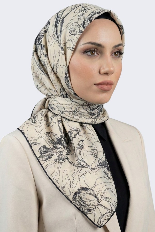 Lop'Res Organik Pamuk Soft Eşarp 6216-6