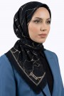 Desenli Flamlı Eşarp 6518-10