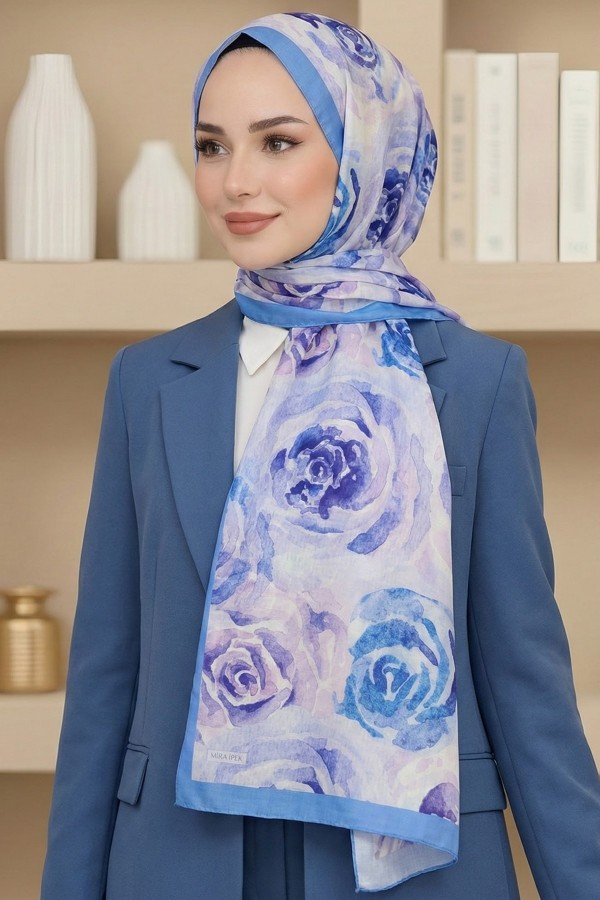 Desenli Soft Şal 6027-14