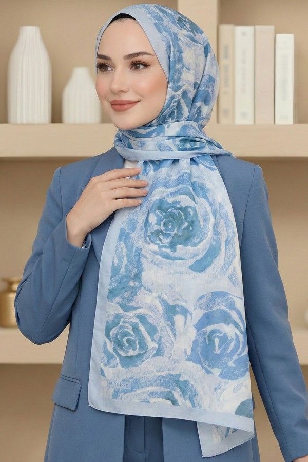 Desenli Soft Şal 6027-12