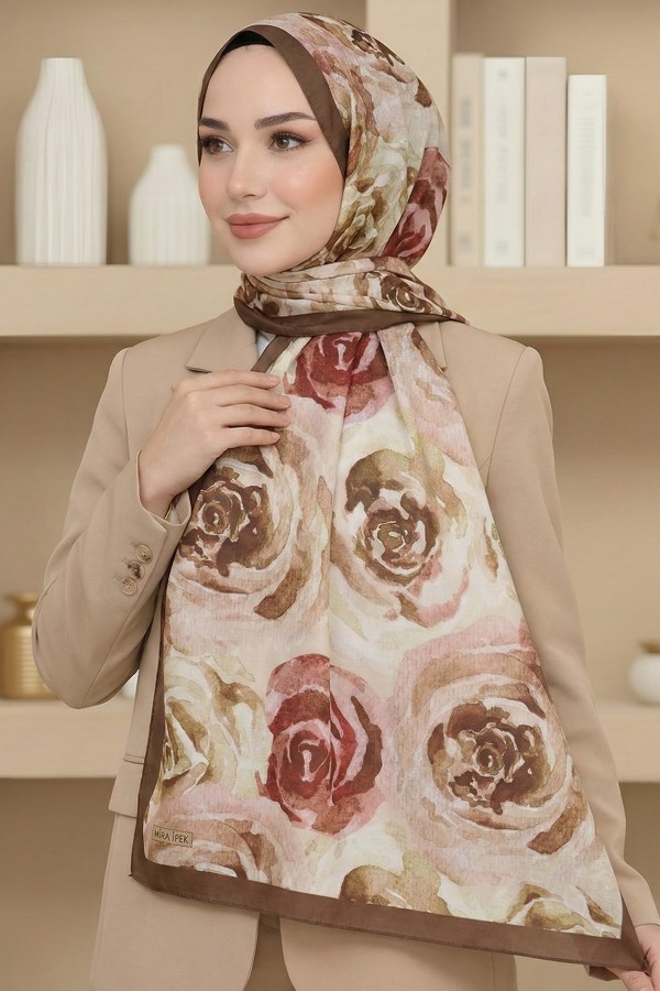 Desenli Soft Şal 6027-10