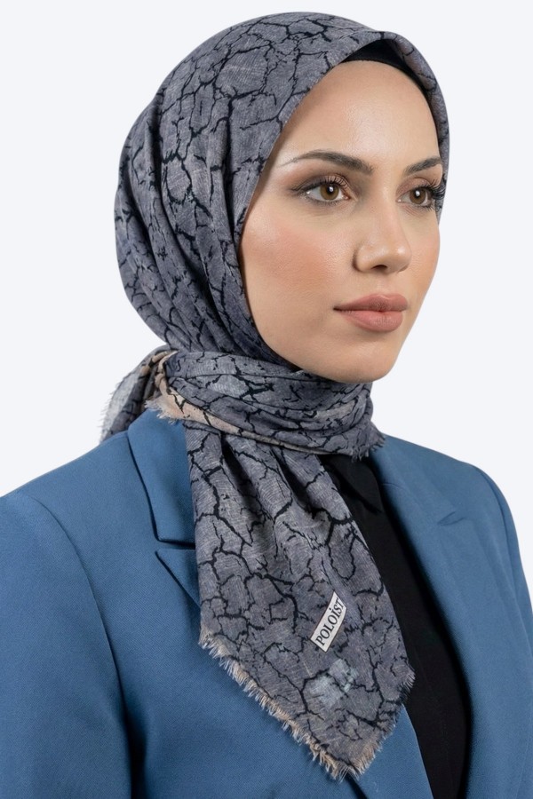 Desenli Flamlı Eşarp 6517-6