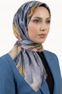 Desenli Flamlı Eşarp 6516-18