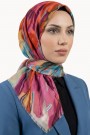 Desenli Flamlı Eşarp 6516-1