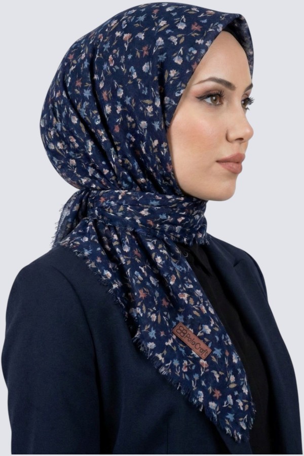 Desenli Flamlı Eşarp 6515-9