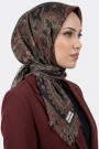 Desenli Flamlı Eşarp 6514-28