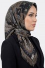 Desenli Flamlı Eşarp 6514-26