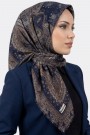 Desenli Flamlı Eşarp 6514-15