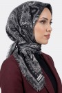 Desenli Flamlı Eşarp 6514-17