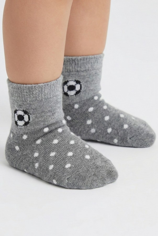 Desenli Bebek Çorap (0-1 Yaş) 10010-2