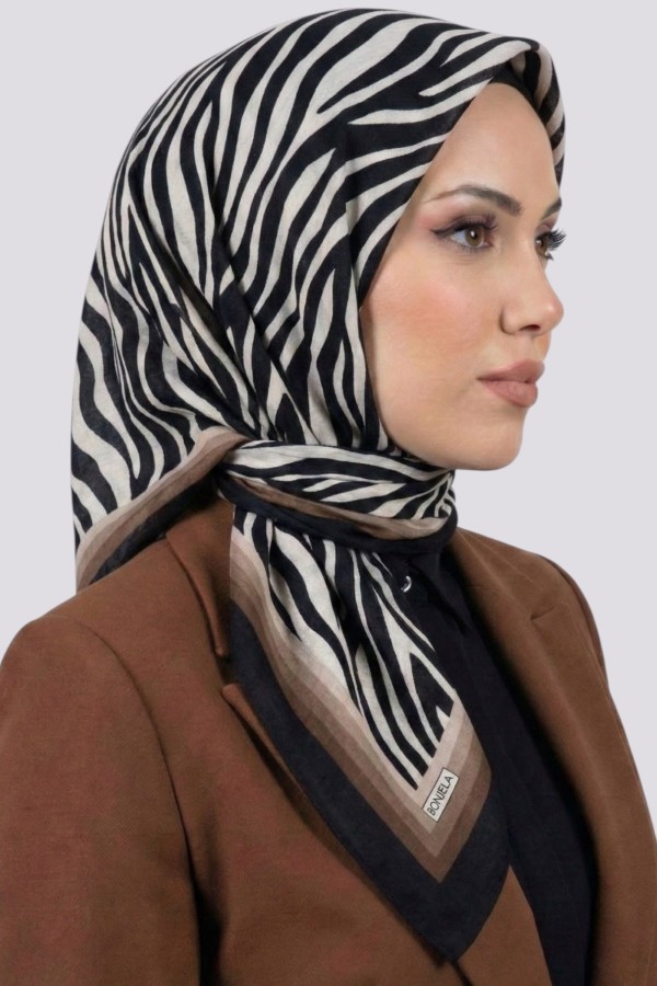 Desenli Mio Caz Eşarp 6301-1