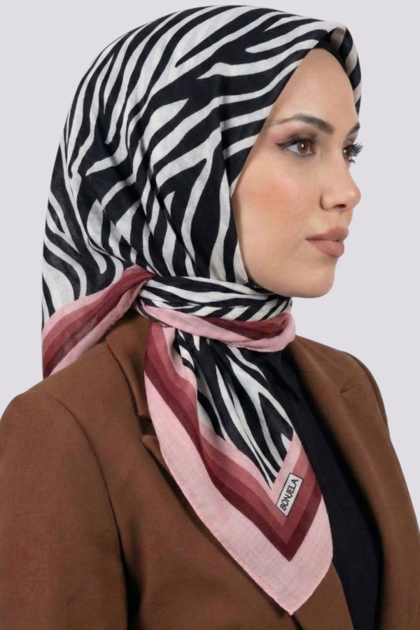 Desenli Mio Caz Eşarp 6301-9