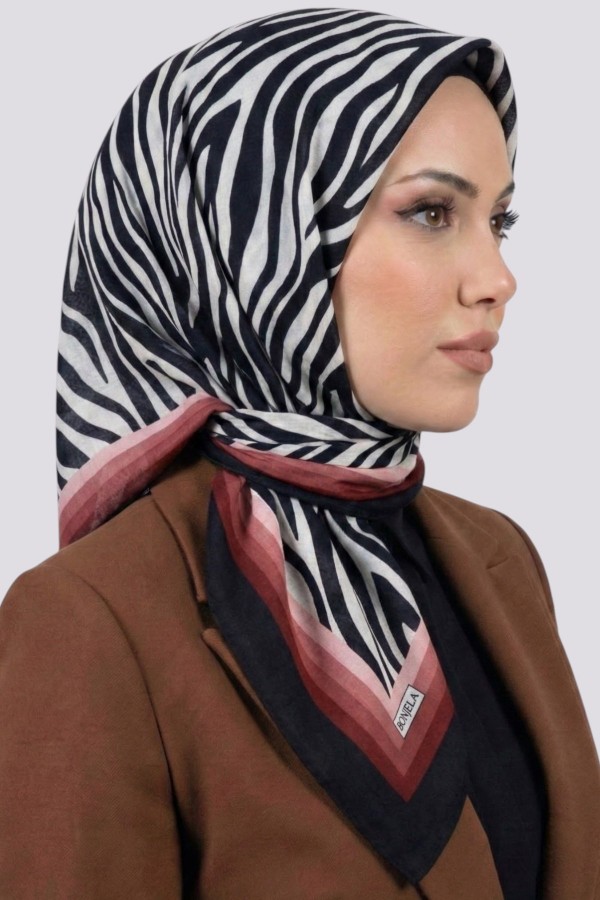 Desenli Mio Caz Eşarp 6301-16