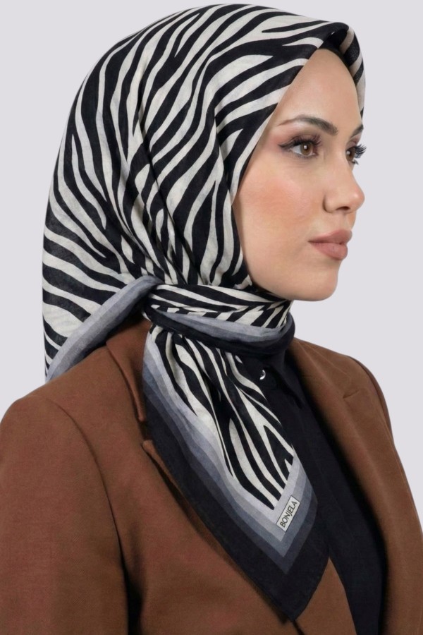 Desenli Mio Caz Eşarp 6301-7