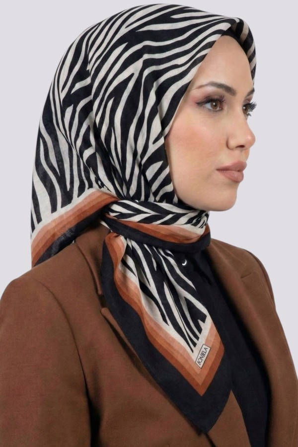Desenli Mio Caz Eşarp 6301-4
