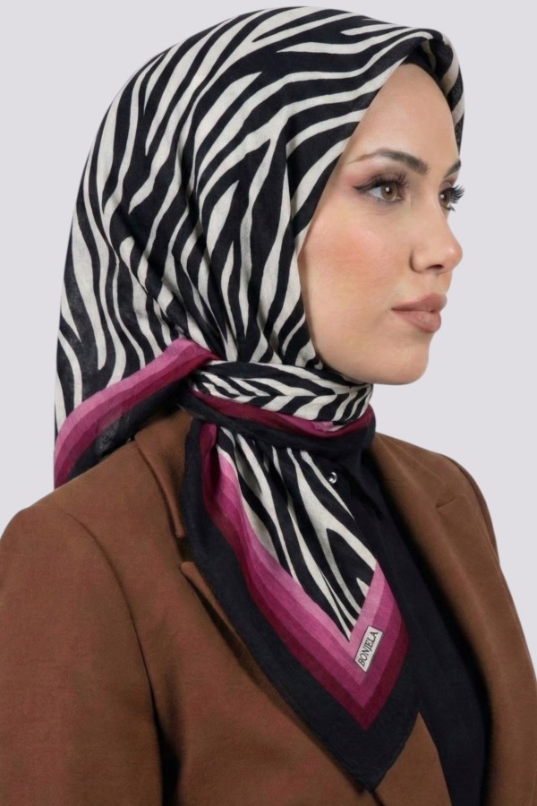 Desenli Mio Caz Eşarp 6301-3