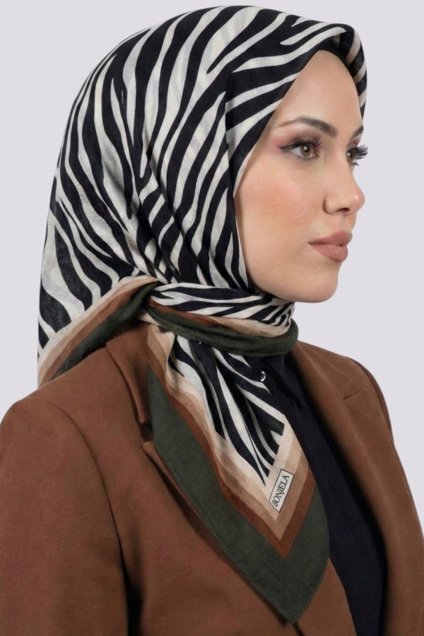 Desenli Mio Caz Eşarp 6301-11