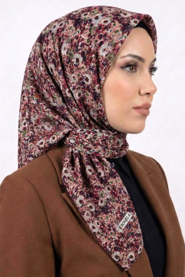 Desenli Mio Caz Eşarp 6303-4