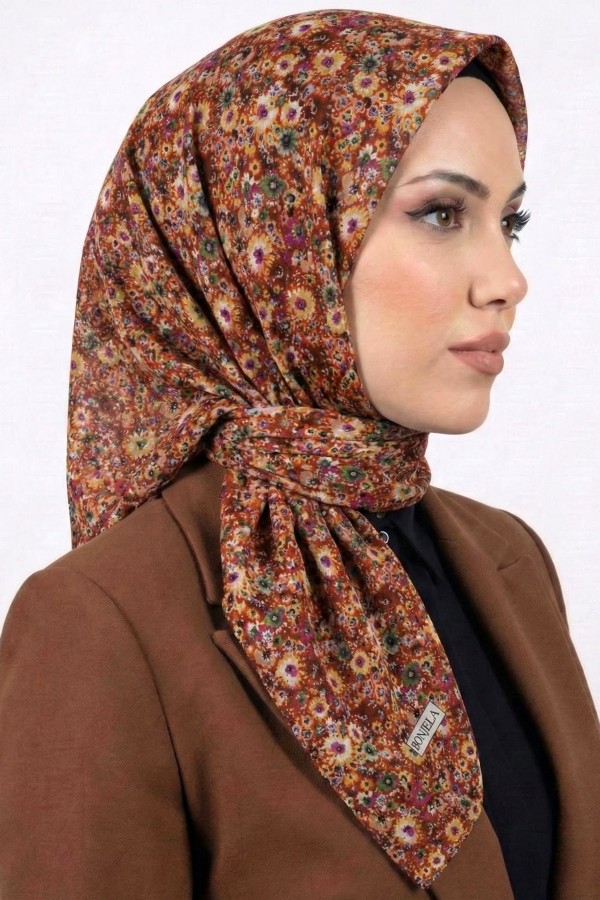 Desenli Mio Caz Eşarp 6303-9