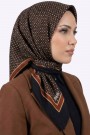 Desenli Flamlı Eşarp  6510-2