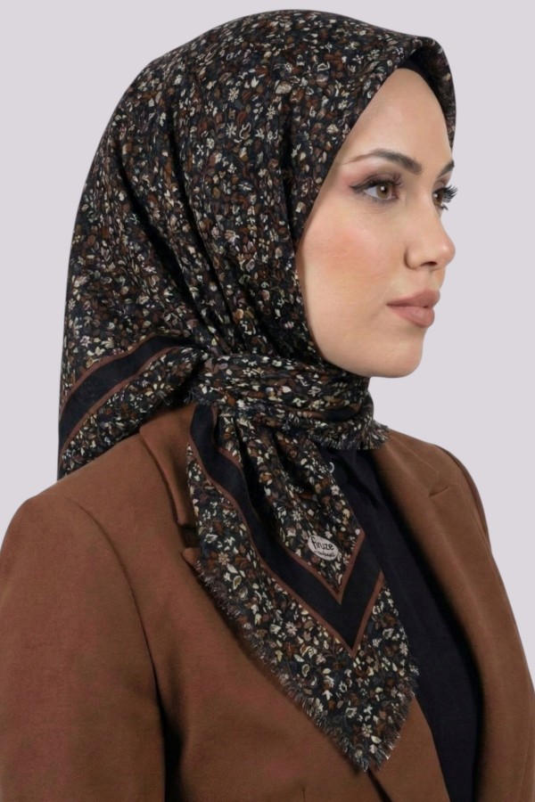 Desenli Flamlı Eşarp  6511