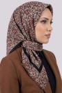 Desenli Flamlı Eşarp  6511-1