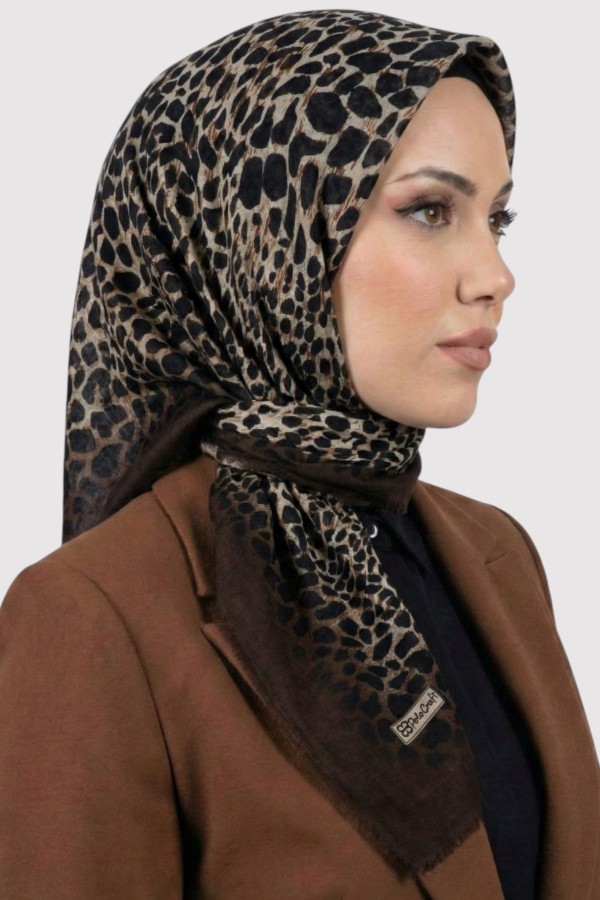 Desenli Flamlı Eşarp 6521-9