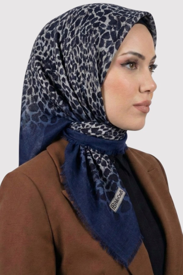 Desenli Flamlı Eşarp 6521-2